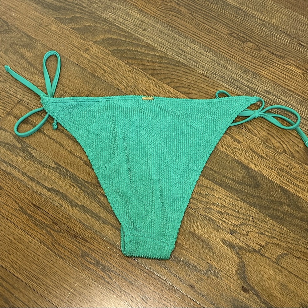 Hollister Swim green side tie bikini bottom - Small